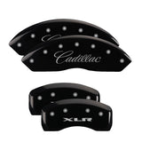 MGP 4 Caliper Covers Engraved Front & Rear MGP Black Finish Silver Char 2019 GMC Arcadia