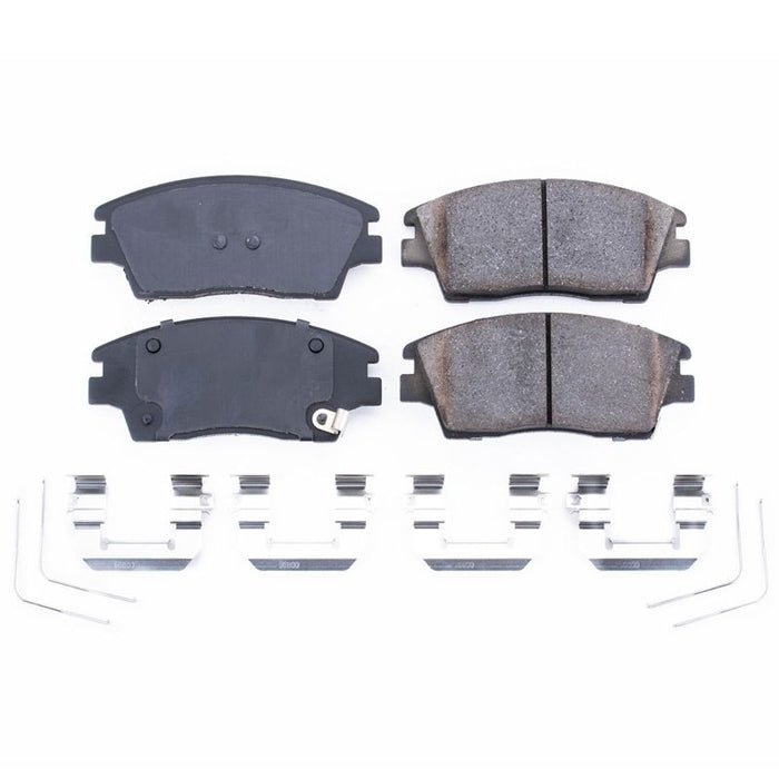 Power Stop 17-19 Hyundai Elantra Front Z17 Evolution Ceramic Brake Pads w/Hardware