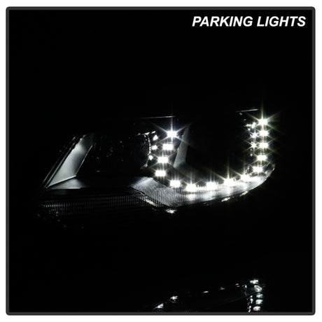 Spyder VW Tiguan 12-17 LED/DRL Projector Headlights Chrome PRO-JH-VWT12-LED-C