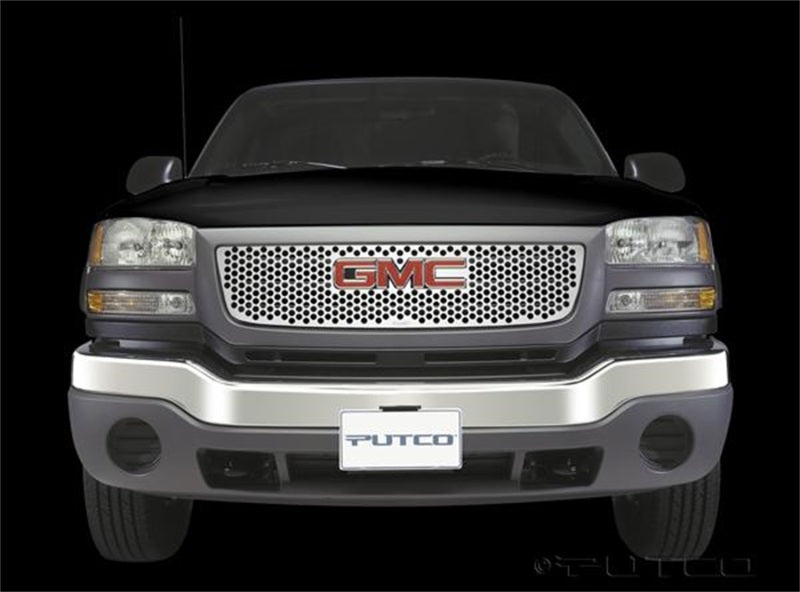 Putco 03-06 GMC Sierra LD/HD - w/ Logo CutOut - Does not Fit Denali Punch Stainless Steel Grilles