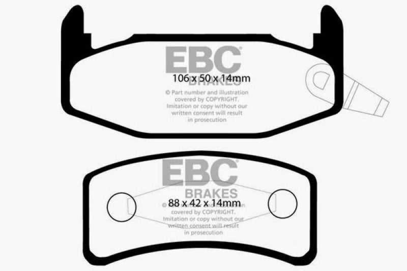 EBC 88-90 Buick Regal 2.8 Greenstuff Rear Brake Pads