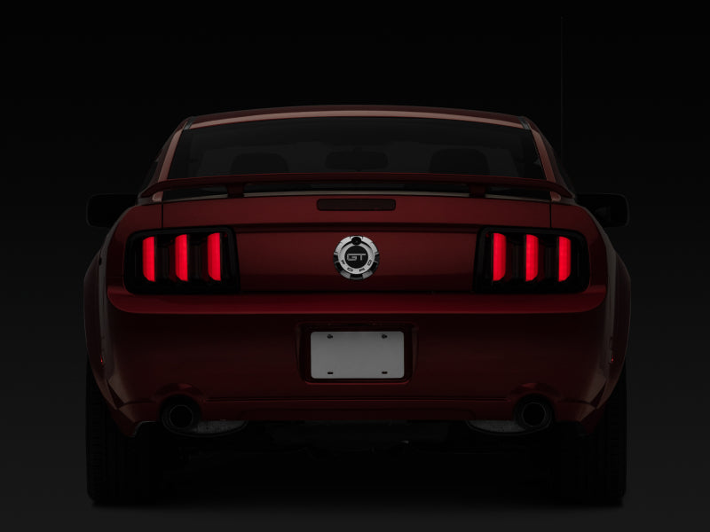 Raxiom 05-09 Ford Mustang Vector V2 LED Tail Lights- Black Housing (Smoked Lens)