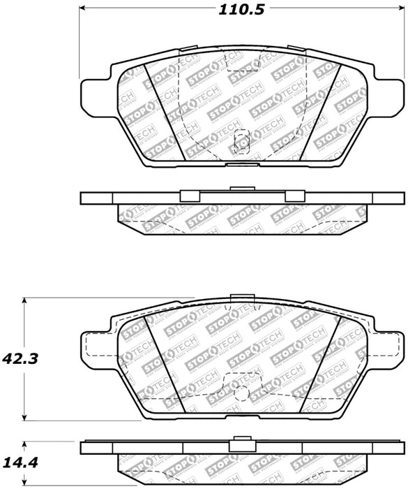 StopTech Street Select Brake Pads