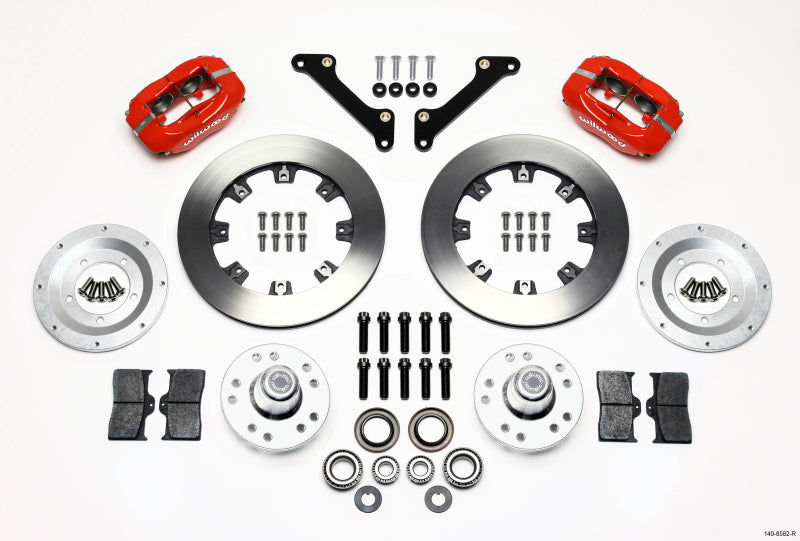 Wilwood Forged Dynalite Front Kit 12.19in Drilled Red 70-78 Camaro