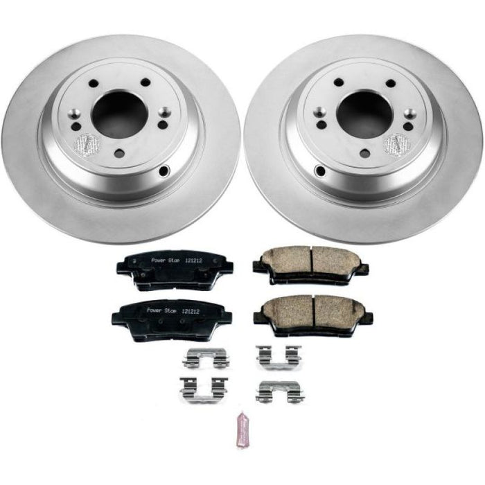 Power Stop 17-18 Genesis G80 Rear Z17 Evolution Geomet Coated Brake Kit