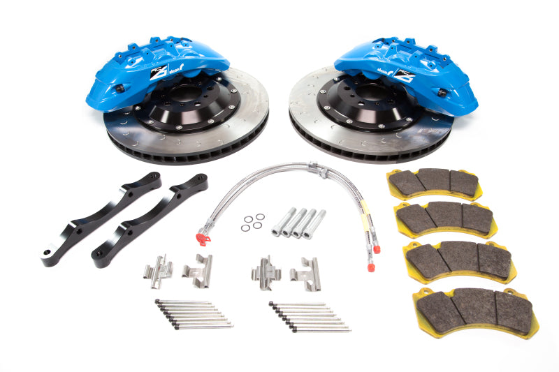 Alcon 2009+ Nissan GT-R R35 412x36mm Rotor Sky Blue 6 Piston Caliper RC6 Front Axle Kit