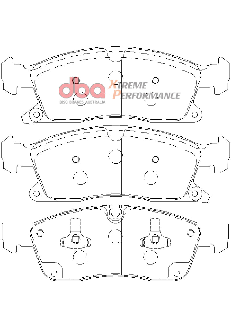 DBA 11-12 Dodge Durango / 11-12 Jeep Grand Cherokee XP650 Front Brake Pads