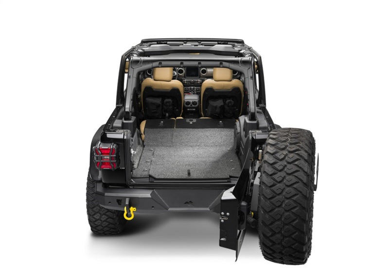 BedRug 18-23 Jeep JL 4 Door 4pc Rear Cargo Kit