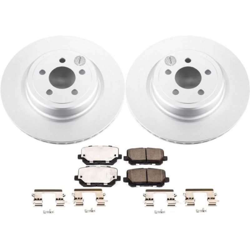 Power Stop 14-19 Dodge Charger Rear Z17 Evolution Geomet Coated Brake Kit