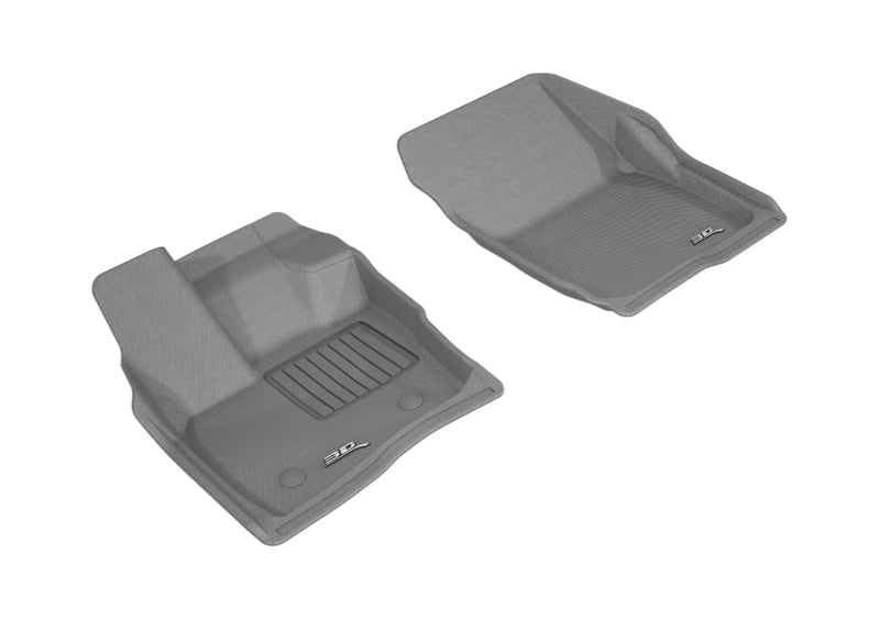 3D MAXpider 2017-2020 Ford/Lincoln Fusion/MKZ Kagu 1st Row Floormat - Gray