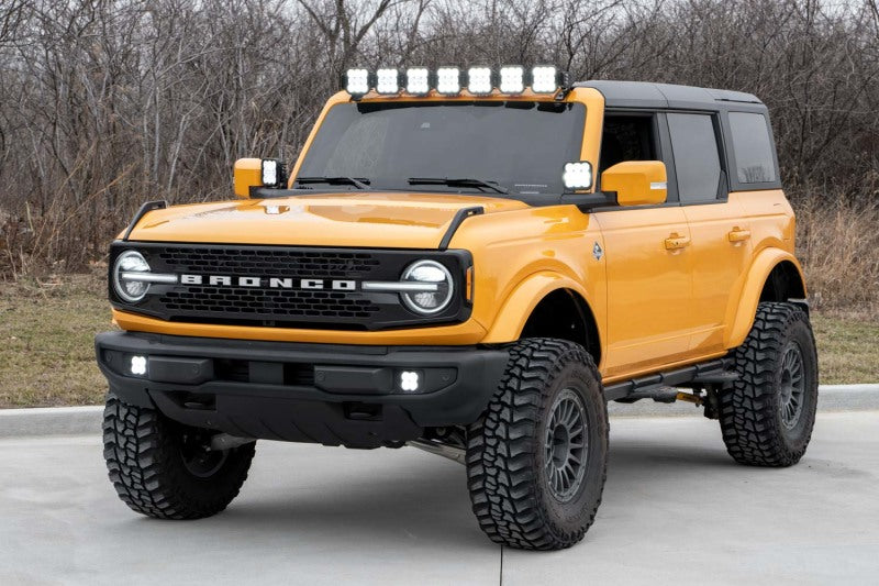 Diode Dynamics Bronco SS5 Pro CrossLink Windshield - Yellow Combo Lightbar Kit