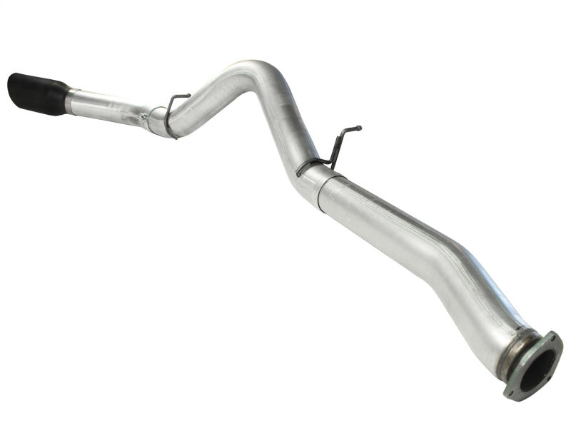 aFe Atlas Exhaust 5in DPF-Back Al Steel 07.5-10 GM Diesel Trucks V8-6.6L (td) LMM (Blk Tip)