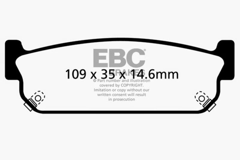 EBC 93-97 Infiniti J30 3.0 Redstuff Rear Brake Pads