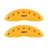 MGP 2 Caliper Covers Engraved Front MGP Yellow Finish Black Characters 2005 Toyota Tundra