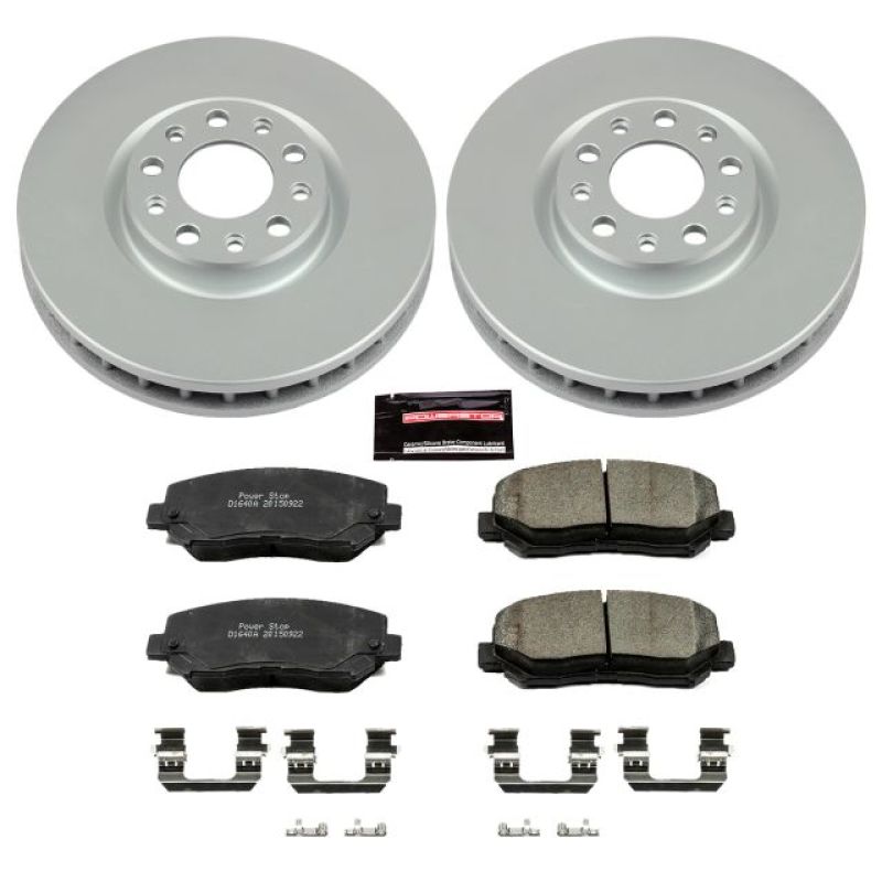 Power Stop 15-17 Chrysler 200 Front Z17 Evolution Geomet Coated Brake Kit