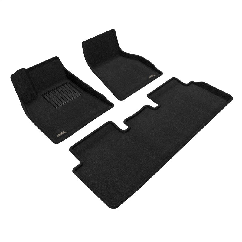 3D Maxpider 20-21 Tesla Model S Elegant Floor Mat- Black