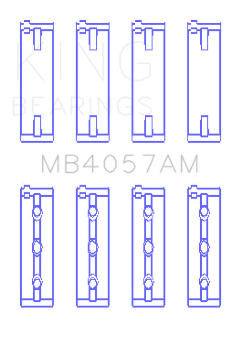 King Engine Bearings Honda C27A4 2.7L (Size STD) Main Bearing Set