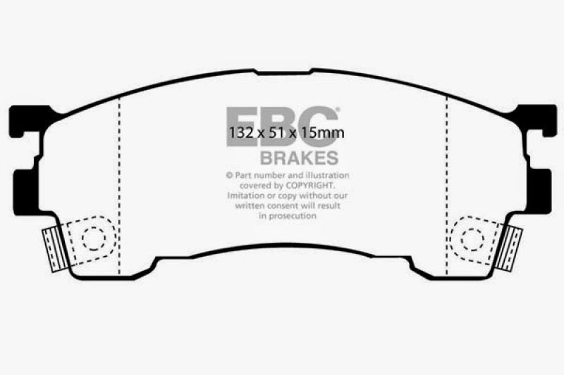 EBC 93-97 Ford Probe 2.0 16v Ultimax2 Front Brake Pads