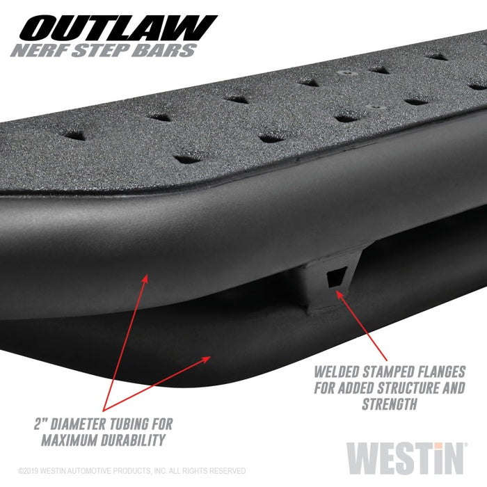 Westin 14-18 Chevrolet/GMC Silverado/Sierra 1500 CrewCab 15-19 2500/3500CrewCab Outlaw Nerf Step Bar