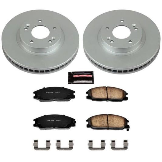 Power Stop 01-06 Hyundai Santa Fe Front Z17 Evolution Geomet Coated Brake Kit