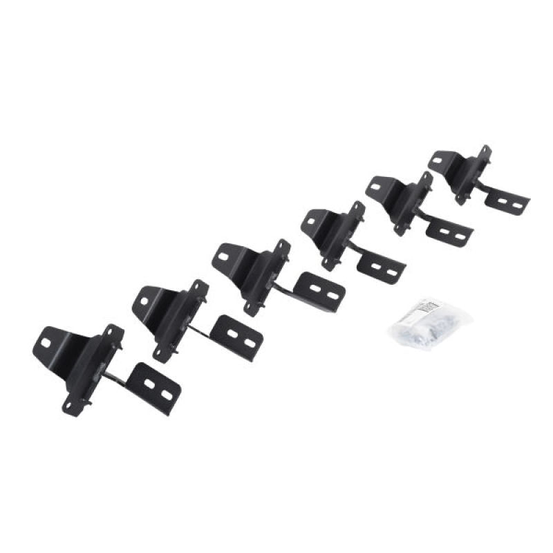 Go Rhino 18-22 Jeep Wrangler JLU 4DR Mounting Brackets (V-Series V3/RB10 Slim/RB20 Slim) - Tex. Blk