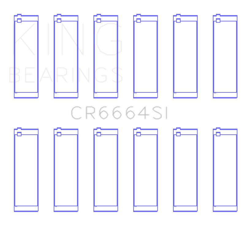 King Engine Bearings Buick V6 Connecting Rod Bearing Set - Set of 6 Pairs