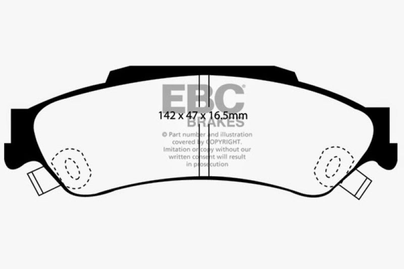 EBC 98-05 Chevrolet Blazer 4.3 2WD Ultimax2 Rear Brake Pads