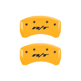 MGP 4 Caliper Covers Engraved Front & Rear RT1-Truck Yellow Finish Black Char 2006 Dodge Charger