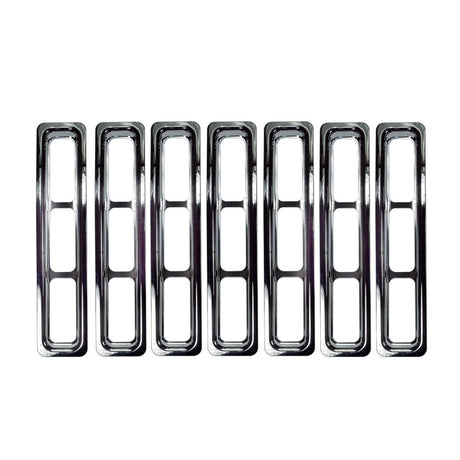 Rugged Ridge Grille Inserts Chrome 97-06 Jeep Wrangler