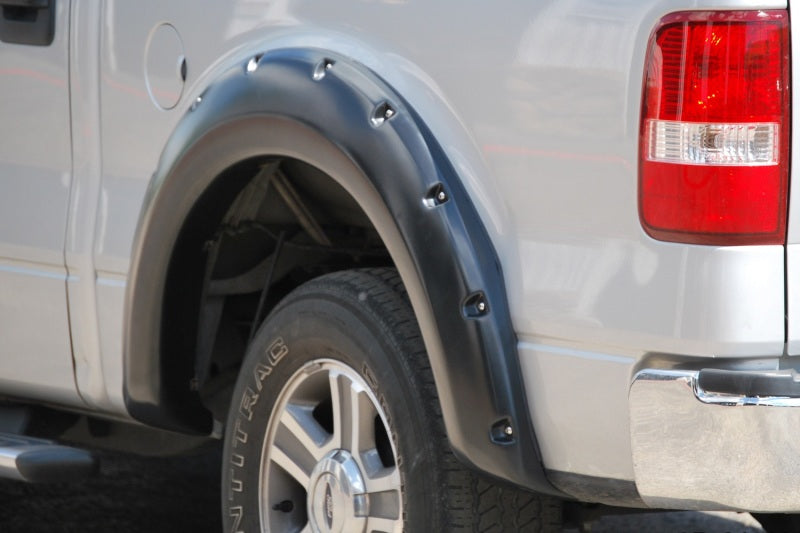 Lund 04-08 Ford F-150 (No Stepside) RX-Rivet Style Smooth Elite Series Fender Flares - Black (2 Pc.)