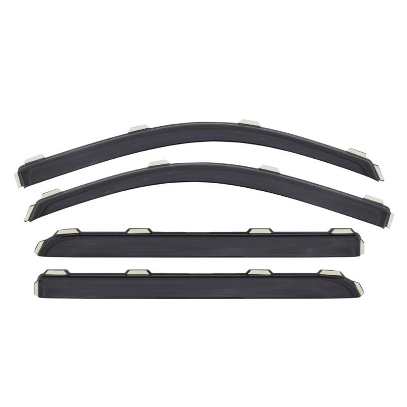 AVS 06-10 Jeep Commander Ventvisor In-Channel Front & Rear Window Deflectors 4pc - Smoke