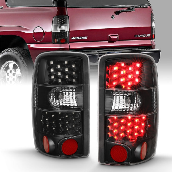 ANZO 2000-2006 Chevrolet Tahoe Led Taillights Black/Clear