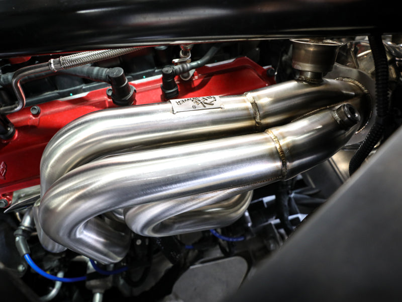 aFe Twisted 304SS Header 2020 Chevy Corvette (C8) 6.2L V8 - Titanium Ceramic Coated