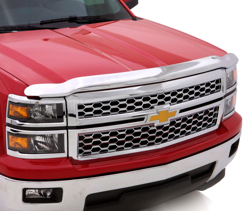 AVS 15-18 GMC Canyon High Profile Hood Shield - Chrome