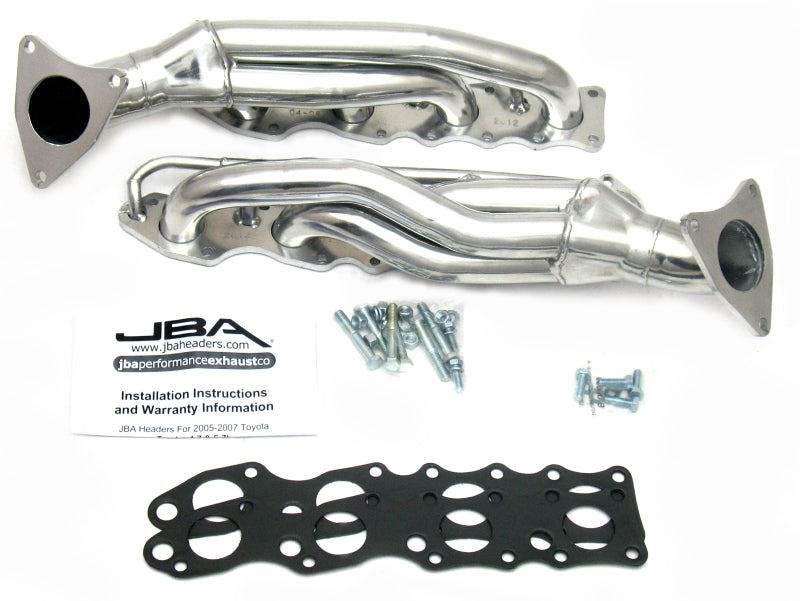 JBA 07-20 Toyota 5.7L V8 1-5/8in Primary Silver Ctd Cat4Ward Header