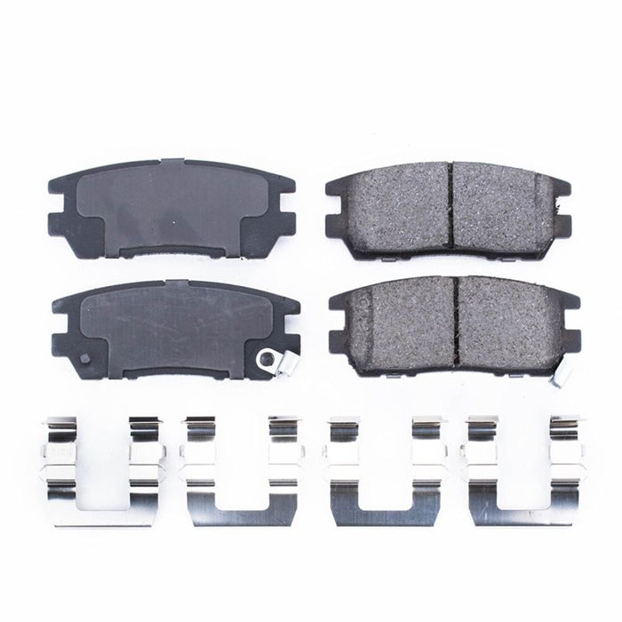 Power Stop 92-00 Mitsubishi Montero Rear Z17 Evolution Ceramic Brake Pads w/Hardware