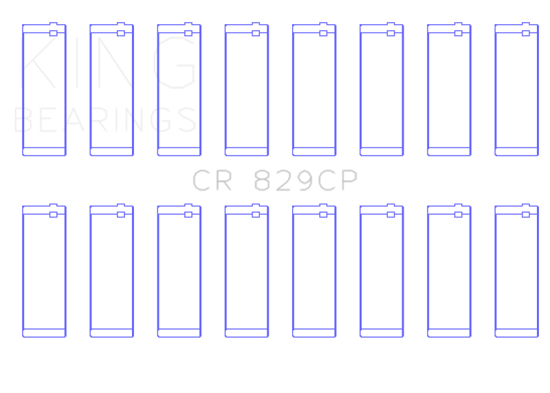 King IHC/FORD 420CI 6.9L / 445CI 7.3L 16V (Size Standard) Connecting Rod Bearing Set