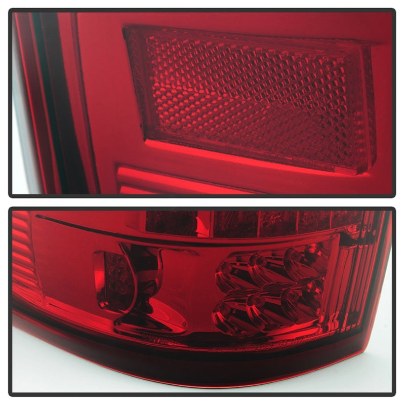xTune Ford F150 Styleside 04-08 LED Tail Lights Red Clear ALT-ON-FF15004-LED-RC
