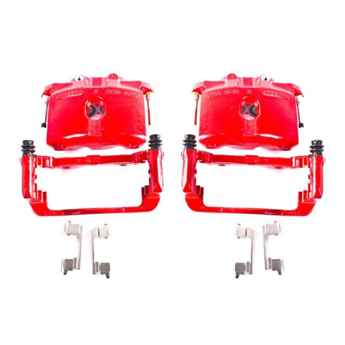 Power Stop 03-06 Cadillac Escalade Rear Red Calipers w/Brackets - Pair