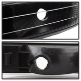 xTune Chevy Tahoe 00-06 Amber Crystal Headlights w/ Bumper Lights Black HD-JH-CSIL99-SET-AM-BK