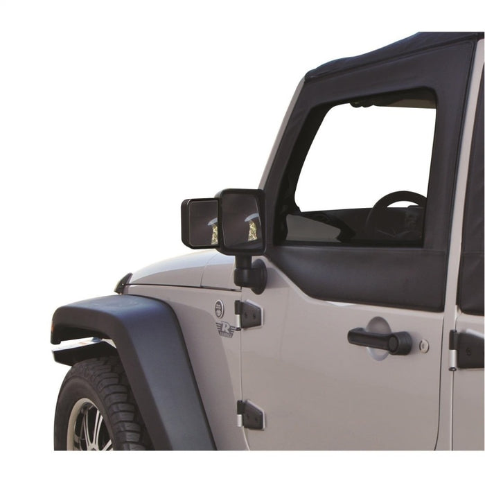 Rampage 2007-2018 Jeep Wrangler(JK) Mirror Extensions - Black