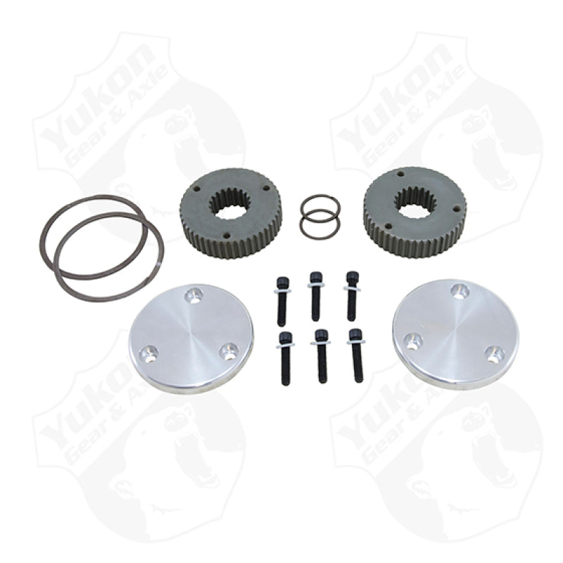 Yukon Gear Hardcore Drive Flange Kit For Dana 44 / 19 Spline Outer Stubs. Non-Engraved Caps