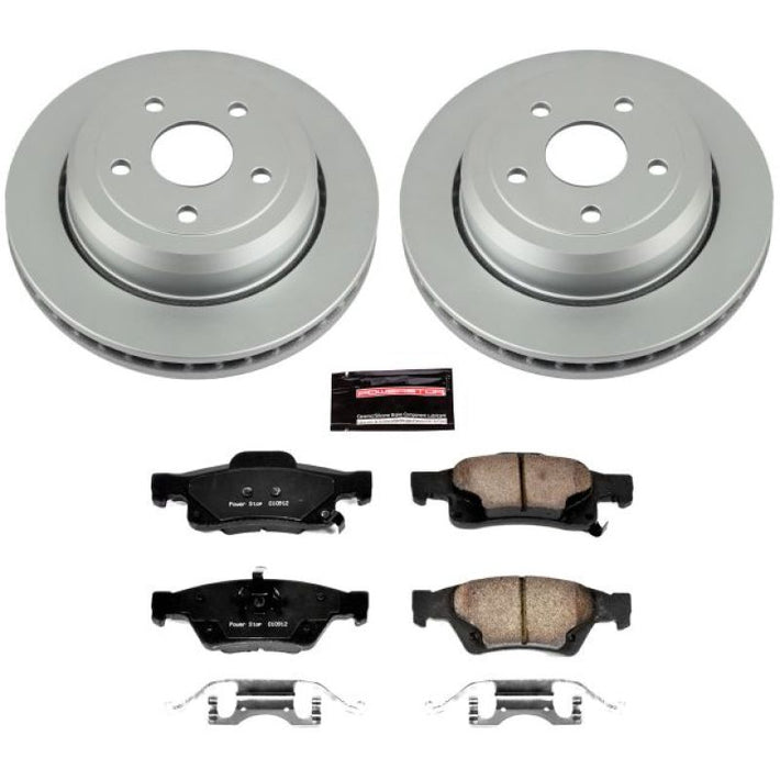 Power Stop 11-19 Dodge Durango Rear Z17 Evolution Geomet Coated Brake Kit