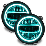 Oracle Jeep Wrangler JL/Gladiator JT RGB+W Headlight DRL Kit - ColorSHIFT w/o Cntrl