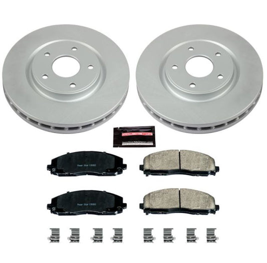 Power Stop 17-19 Chrysler Pacifica Front Z17 Evolution Geomet Coated Brake Kit