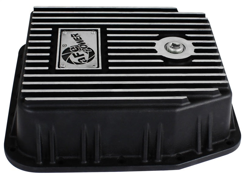 aFe Transmission Pan (Black); Ford Trucks 94-08 AODE