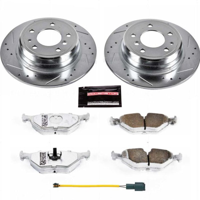 Power Stop 1989 BMW 525i Rear Z26 Street Warrior Brake Kit