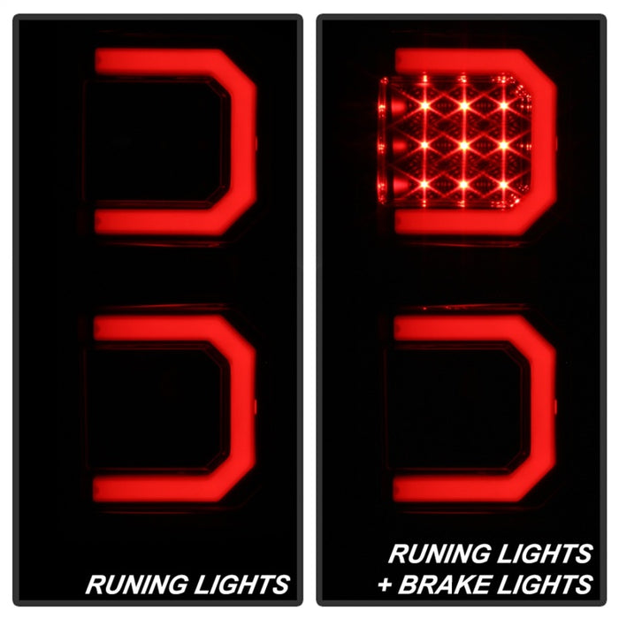 Spyder 07-13 Toyota Tundra V2 Light Bar LED Tail Lights - Smoke ALT-YD-TTU07V2-LB-BSM