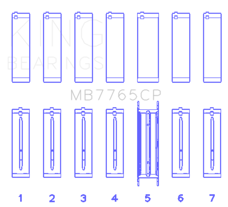 King GMC 4.2 Vortec L6 Main Bearing Set