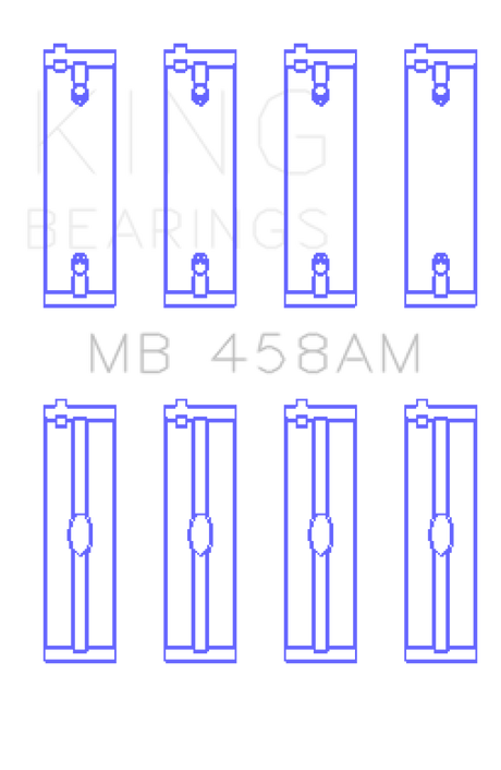 King Engine Bearings Mitsubishi 181CI 3.0L 6G72 V6 (Size 0.5) Main Bearing Set